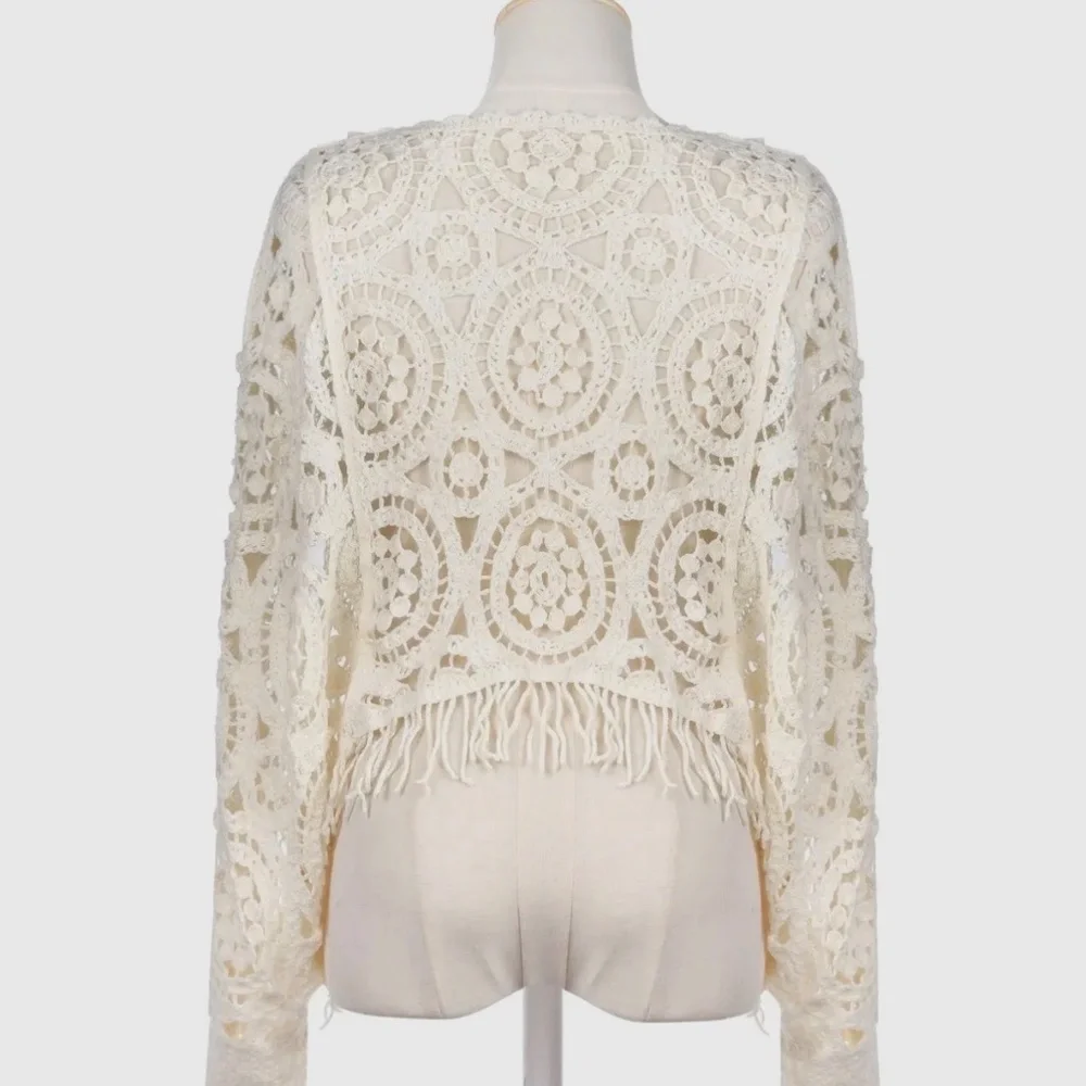 NWT BOHO Fringed Sweater - Picture 4 of 5